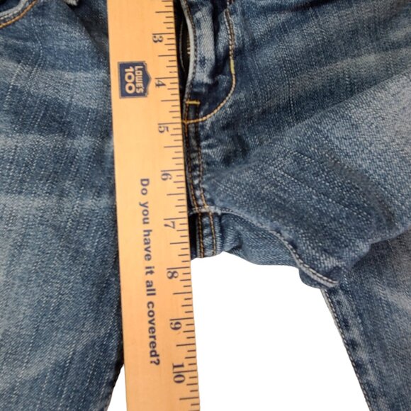 American Eagle Jeans Women 2 28x31 Stretch Skinny Low Rise Denim Medium Wash - Picture 12 of 13